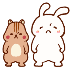 Friends! Rabbit Tamtam & Squirrel Puti sticker #9394906