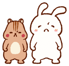 Friends! Rabbit Tamtam & Squirrel Puti sticker #9394906