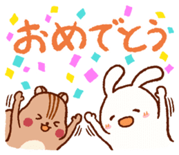 Friends! Rabbit Tamtam & Squirrel Puti sticker #9394908