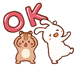 Friends! Rabbit Tamtam & Squirrel Puti sticker #9394910