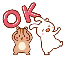 Friends! Rabbit Tamtam & Squirrel Puti sticker #9394910