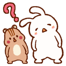 Friends! Rabbit Tamtam & Squirrel Puti sticker #9394912