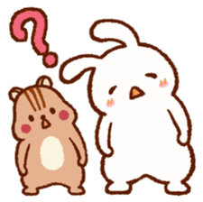 Friends! Rabbit Tamtam & Squirrel Puti sticker #9394912