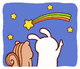 Friends! Rabbit Tamtam & Squirrel Puti sticker #9394942