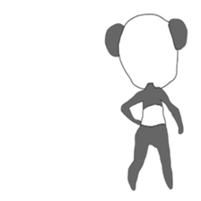 Realistic panda(world sticker #9394997