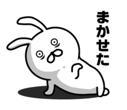 rabbit having a dark rings under eyes sticker #9395426