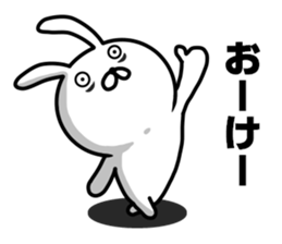 rabbit having a dark rings under eyes sticker #9395427