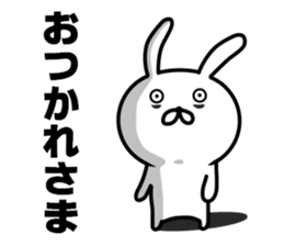 rabbit having a dark rings under eyes sticker #9395429