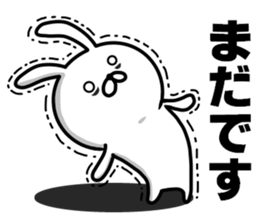 rabbit having a dark rings under eyes sticker #9395432