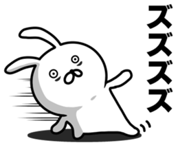 rabbit having a dark rings under eyes sticker #9395435