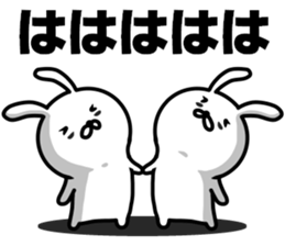 rabbit having a dark rings under eyes sticker #9395441