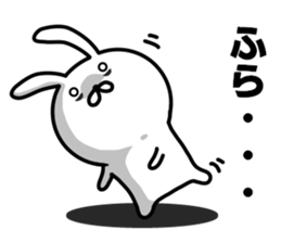 rabbit having a dark rings under eyes sticker #9395442