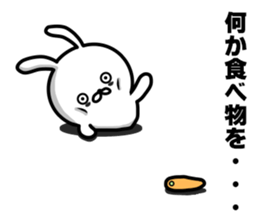 rabbit having a dark rings under eyes sticker #9395455