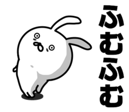 rabbit having a dark rings under eyes sticker #9395458