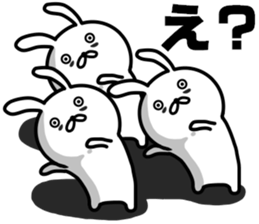 rabbit having a dark rings under eyes sticker #9395461