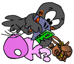 Cloud Crows 4 / While phone sticker #9396226