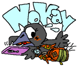 Cloud Crows 4 / While phone sticker #9396227