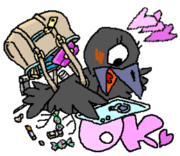 Cloud Crows 4 / While phone sticker #9396228