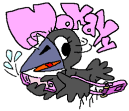 Cloud Crows 4 / While phone sticker #9396229