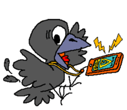 Cloud Crows 4 / While phone sticker #9396231