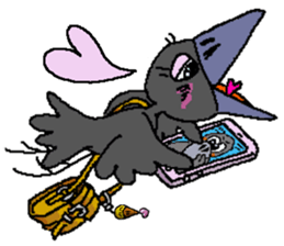 Cloud Crows 4 / While phone sticker #9396232