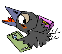 Cloud Crows 4 / While phone sticker #9396238