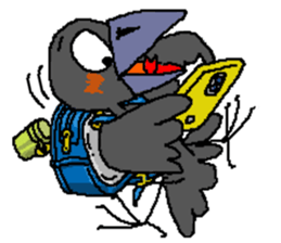 Cloud Crows 4 / While phone sticker #9396239