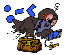 Cloud Crows 4 / While phone sticker #9396241