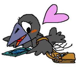 Cloud Crows 4 / While phone sticker #9396243