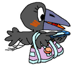 Cloud Crows 4 / While phone sticker #9396245