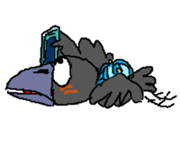 Cloud Crows 4 / While phone sticker #9396246