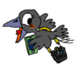 Cloud Crows 4 / While phone sticker #9396247