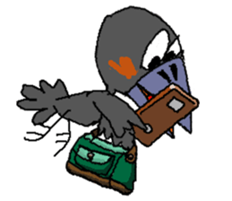 Cloud Crows 4 / While phone sticker #9396249