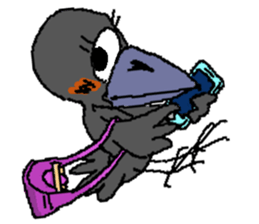 Cloud Crows 4 / While phone sticker #9396251