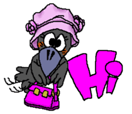 Cloud Crows 4 / While phone sticker #9396252