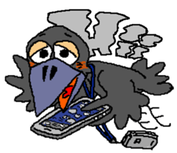 Cloud Crows 4 / While phone sticker #9396253