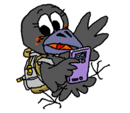 Cloud Crows 4 / While phone sticker #9396254