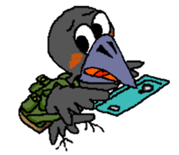 Cloud Crows 4 / While phone sticker #9396255