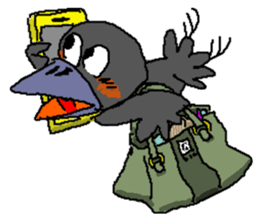 Cloud Crows 4 / While phone sticker #9396256