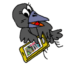 Cloud Crows 4 / While phone sticker #9396258