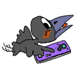 Cloud Crows 4 / While phone sticker #9396260