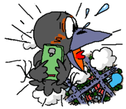 Cloud Crows 4 / While phone sticker #9396262