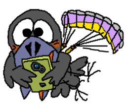 Cloud Crows 4 / While phone sticker #9396263