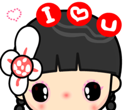 I love my happy lady sticker #9397133