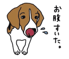 I love my beagle! sticker #9397305