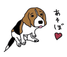 I love my beagle! sticker #9397306