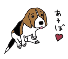 I love my beagle! sticker #9397306