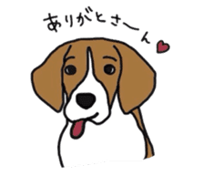 I love my beagle! sticker #9397308