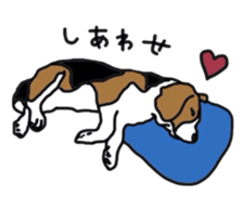 I love my beagle! sticker #9397310