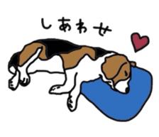 I love my beagle! sticker #9397310